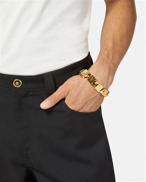 bracelet versace homme acier|Men's Versace Bracelets .